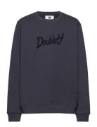 WOOD WOOD Rod Junior Aa Script Sweatshirt Blå