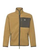 WOOD WOOD Jay Chrome Badge Zip Fleece Khaki Green