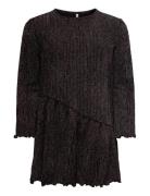 Kids Only Kmgqueen L/S O-Neck Glitter Dress Bf Jrs Svart