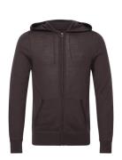 AllSaints Mode Merino Zip Hoody Brun