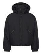 Weekday Padded Hooded Puffer Jacket Svart