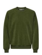 ONLY & SONS Onsbobby Vtg Crew Grön