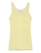 Rosemunde Silk Top W/ Lace Gul