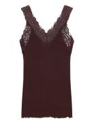 Rosemunde Organic Top W/ Lace Brun