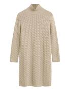 GANT Cable Knit Dress Beige