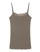 Rosemunde Rwbernadine Organic Sl Strap Lace T Beige