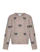 Vero Moda Girl Vmdoffy Intarsia Ls O-Nck Pullover Girl Beige