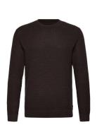 Jack & J S Jprblubarkley Knit Crew Neck Ch Ln Brun