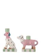 Bloomingville Doglie Candle Holder Multi/patterned