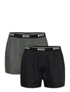 BOSS 2P Boxer Shorts Ew Svart