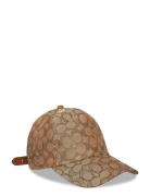 Coach Accessories Signature C Jacquard Baseball Cap Beige