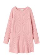 Name It Nkfrikine Ls Knit Dress Pb Rosa