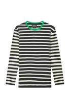 Mads Nørgaard Trio Rib Tobias Tee Ls Multi/patterned