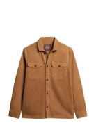 Superdry Merchant Herringb Overshirt Brun