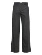 Monki Low Rise Twill Suiting Trousers Grå