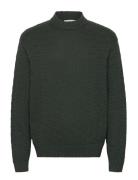 Selected Slhphilip Ls Knit Relaxed Crew Neck Grön