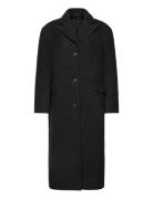 Weekday Over D Wool Blend Coat Svart