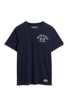 Superdry Vintage Athletic Chest S/S Tee Marinblå
