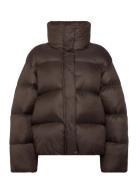 Weekday Over D Recycled Down Puffer Jacket Brun