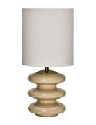 House Doctor Bordlampe, Hdstep, L, Råhvid Beige