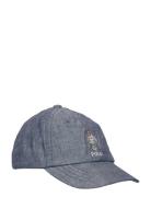 Ralph Lauren Baby Polo Bear Cotton Chambray Ball Cap Blå