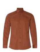 Lindbergh Fine Corduroy Shirt L/S Orange
