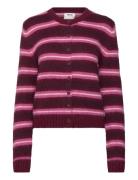 Monki Brushed Knit Butt D Cardigan Rosa