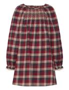 Wheat Dress L/S Lace Bella Röd