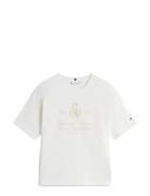 Tommy Hilfiger Varsity Crest Rlx Ss Tee Vit