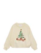 Vero Moda Girl Vmglitter Ls O-Neck Xmas Girl Kräm