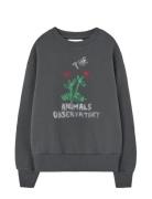 THE ANIMALS OBSERVATORY Flowers Dark Frey Bear Sweatshirt Grå