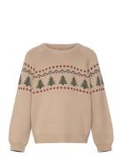 Wheat Jacquard Pullover Balou Beige