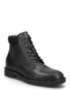 Tommy Hilfiger Cleated Hilfiger W Lth Boot Svart