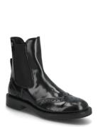 Tommy Hilfiger Brogue Leather Chelsea Boot Svart