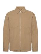 Revolution Overshirt W. Zipper Beige