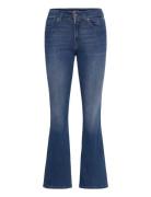Replay Joella Trousers Flare Regular Waist 99 Denim Blå