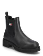 Tommy Hilfiger Tjw Chelsea Leather Boot Svart