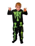 Joker Costume Gid Skeleton Kid 134-140 Svart