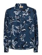 MOS MOSH Mmabina Serve Shirt Blå