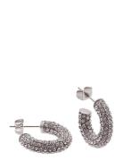 Bud To Rose Lola Crystal Hoop Gold Silver