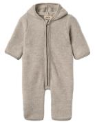 Wheat Wool Fleece Suit Ata Khaki Green