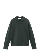 Mango Knitted Polo-Neck Sweater Grön