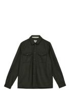 Anerkjendt Akoscar Wool Overshirt Khaki Green