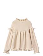 Fliink Kino Ls Knit Blouse Kräm