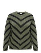 ONLY Carmakoma Careliza L/S Pullover Knt Noos Grön