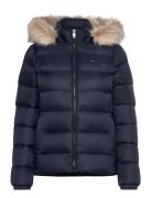 Tommy Jeans Tjw Basic Hooded Down Jacket Ext Marinblå