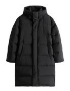 Tommy Jeans Tjm Hooded Down Maxi Puffer Svart