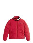 Tommy Jeans Tjw Ess Puffer Flag Jacket Ext Röd