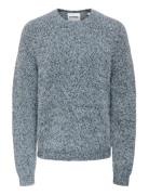 ONLY & SONS Onsnoah Ds Crop Ls Crew Knit Extnd Blå