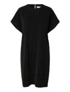 Selected Slfover D Sandra Ss Short Dress Svart